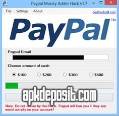 free paypal money adder with serial key mobile download